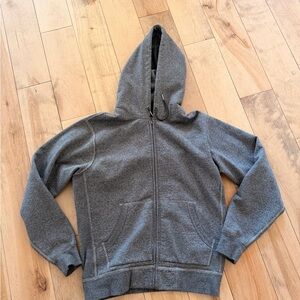 Double RL Gray Full-Zip Hoodie Jacket